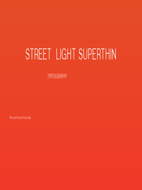 Street  Light SuperThin Poster
