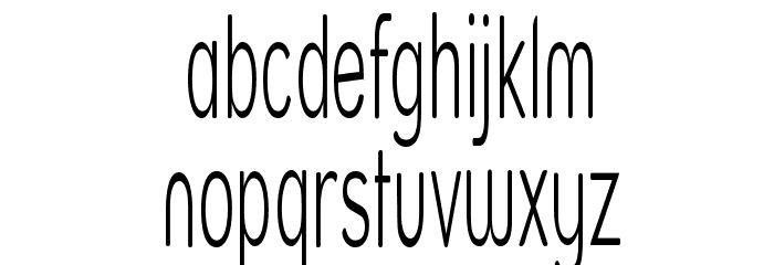 Street Light SuperThin Font LOWERCASE