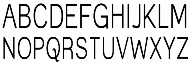 Street Light Thin 字体 大写