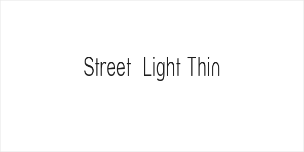 Street  Light Thin Logo