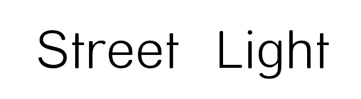 Street Light Font