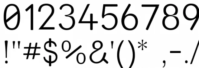 Street  Light Font OTHER CHARS