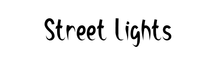 Street Lights  Free Fonts Download