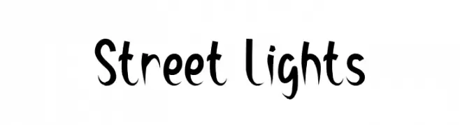 Street Lights  नि: शुल्क फ़ॉन्ट्स डाउनलोड