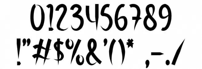 Street Lights Font OTHER CHARS