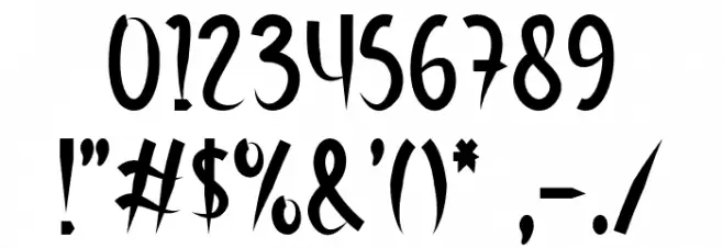 Street Lights Font OTHER CHARS