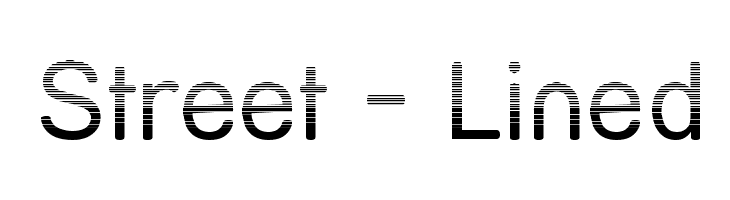 Street - Lined Font - FFonts.net