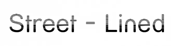 Street - Lined  Frei Schriftart Herunterladen