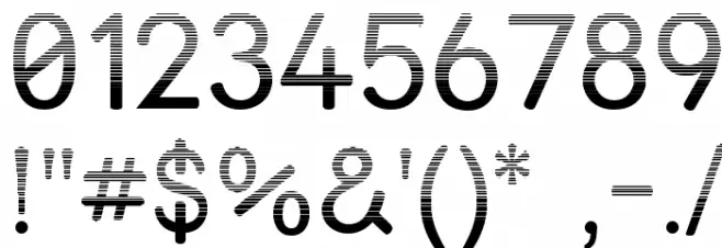 Street - Lined Polices AUTRES CHARS