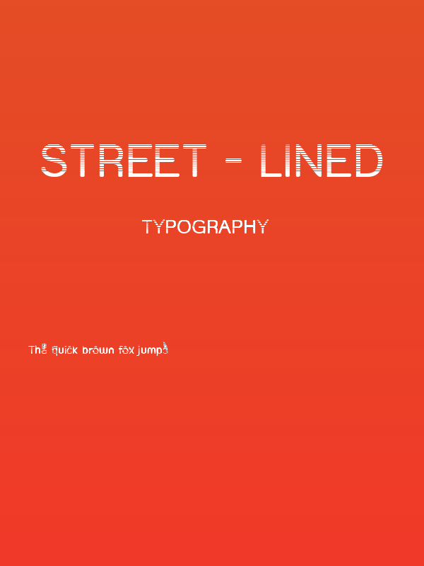 Street - Lined Poster
