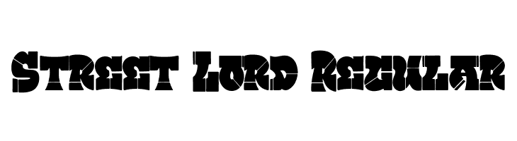 Street Lord Regular  Free Fonts Download