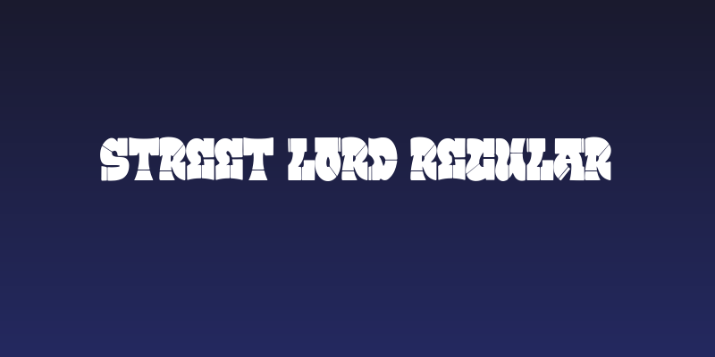 Street Lord Regular Social Header