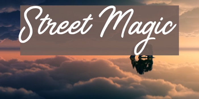 Street Magic Font examples