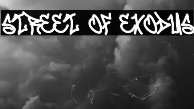 Street Of Exodus Font examples