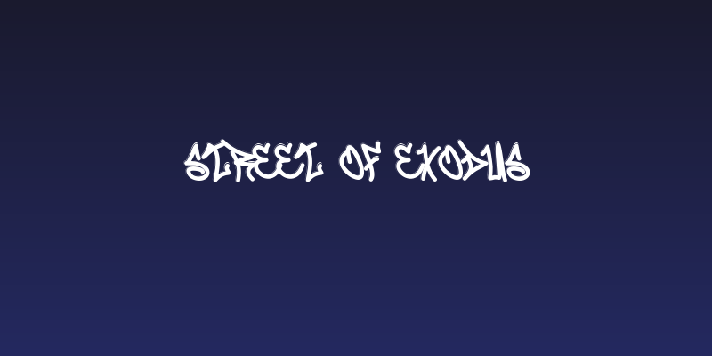 Street Of Exodus Social Header