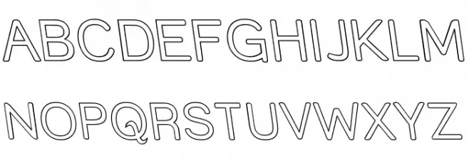 Street Outline - Rev 字体 大写