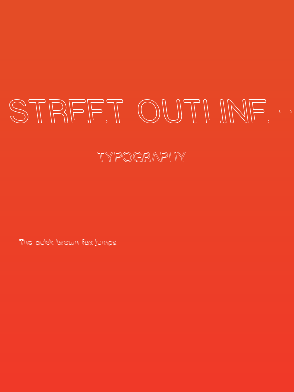 Street Outline - Rev Poster