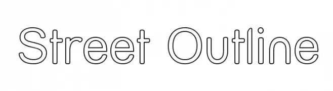 Street Outline  baixar fontes gratis