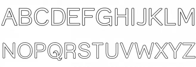 Street Outline Шрифта ВЕРХНИЙ