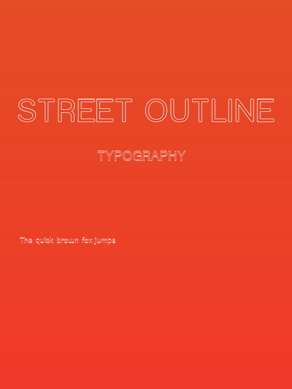 Street Outline Poster