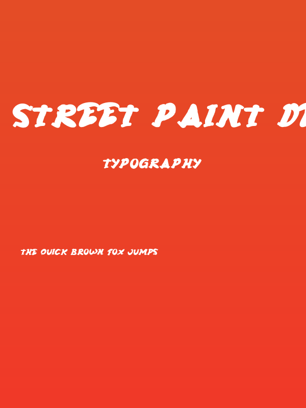 Street Paint Demo Poster