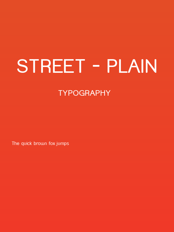 Street - Plain Poster