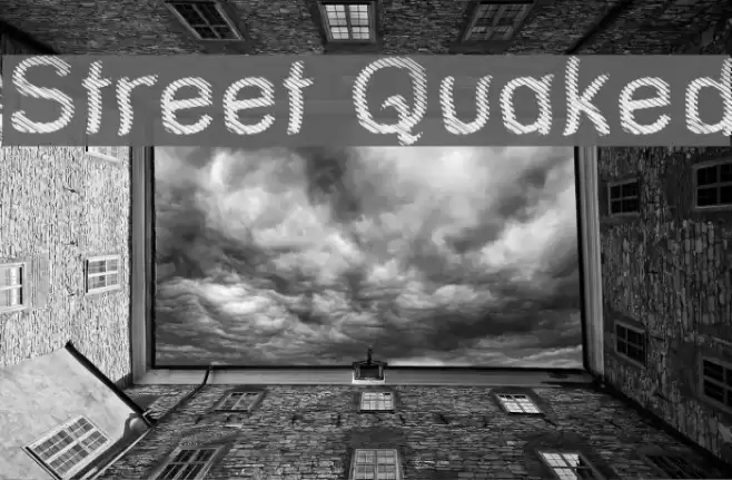 Street Quaked Font examples