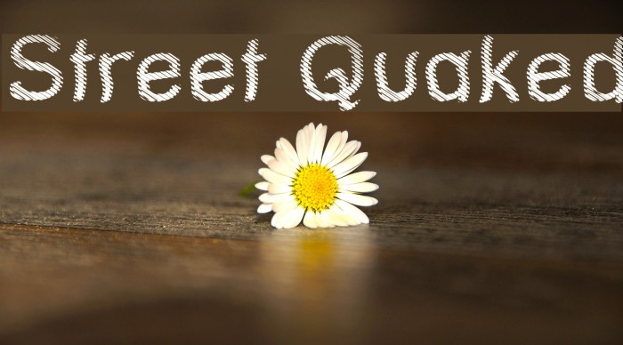 Street Quaked Font examples