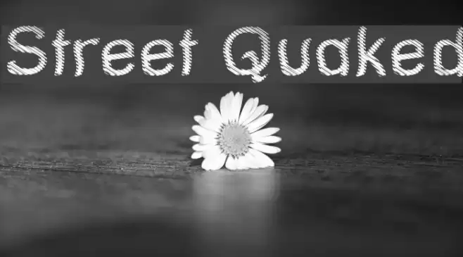 Street Quaked Font examples