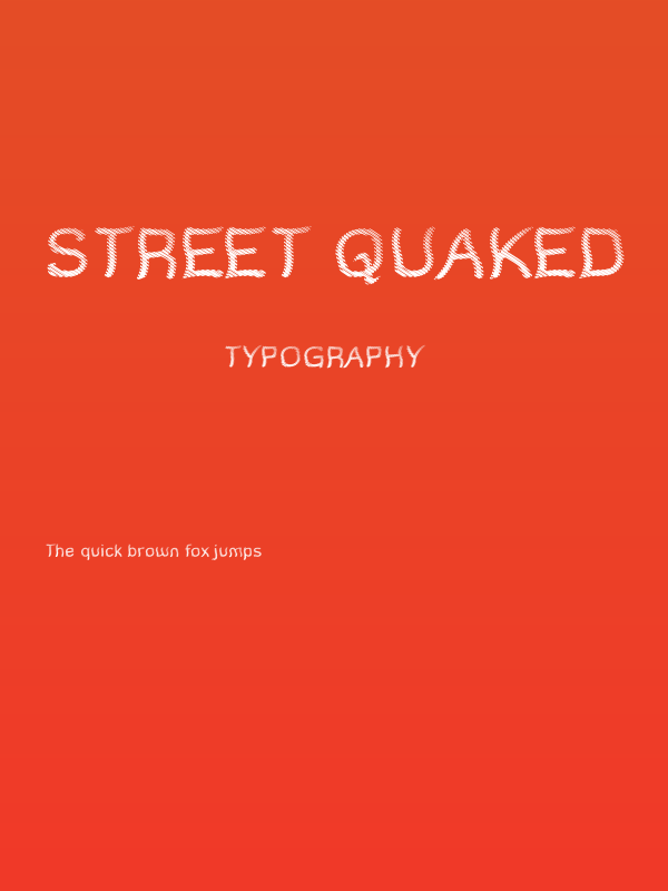 Street Quaked Poster