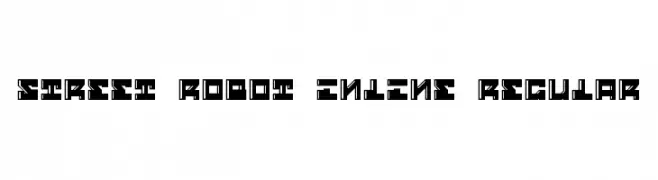 Street Robot Inline Regular  font caratteri gratis