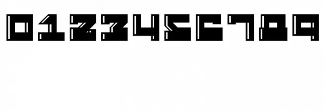 Street Robot Inline Regular Font OTHER CHARS