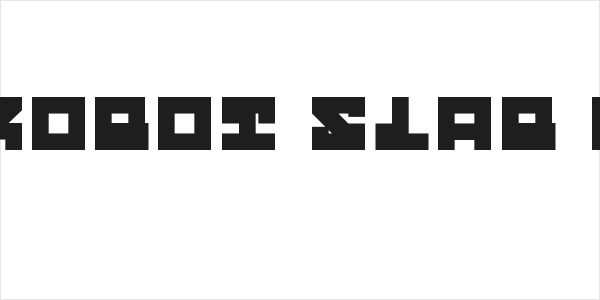 Street Robot Slab Regular Logo