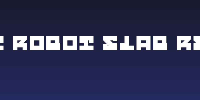 Street Robot Slab Regular Social Header