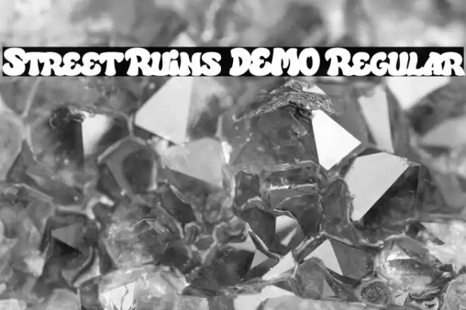 Street Ruins DEMO Regular Font examples