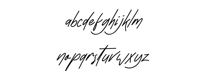 Street Rush Font LOWERCASE