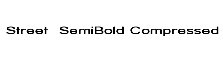 Street SemiBold Compressed Font