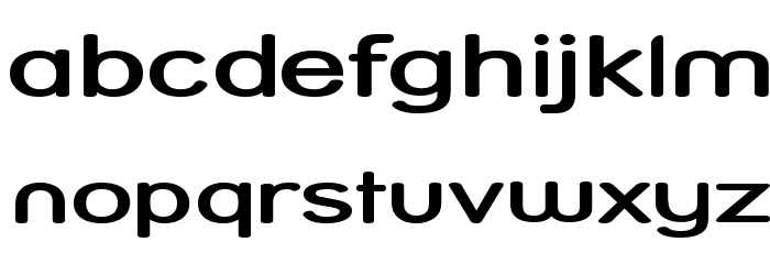 Street SemiBold Compressed Font LOWERCASE