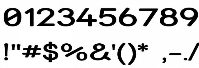 Street SemiBold Expanded Font OTHER CHARS