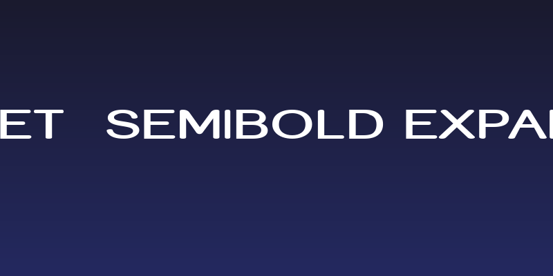 Street  SemiBold Expanded Social Header
