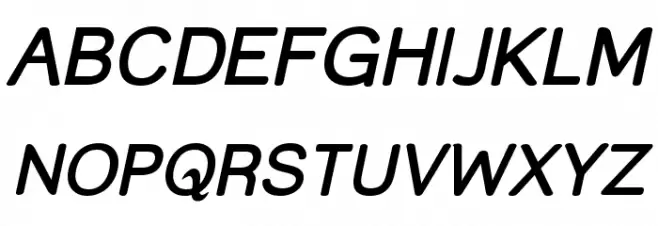 Street  SemiBold Italic Fuentes MAYÚSCULAS