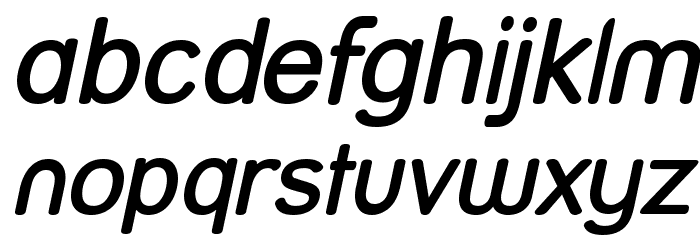 Street SemiBold Italic Font LOWERCASE
