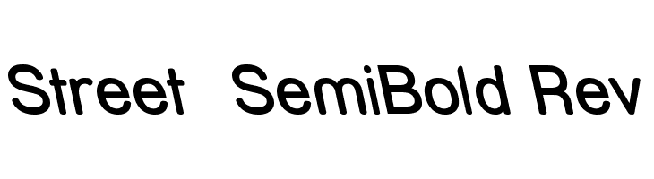 Street SemiBold Rev Font
