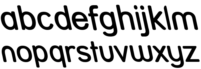 Street SemiBold Rev Font LOWERCASE