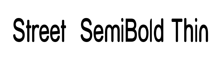 Street SemiBold Thin Font