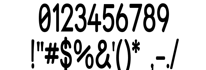 Street SemiBold Thin Font OTHER CHARS