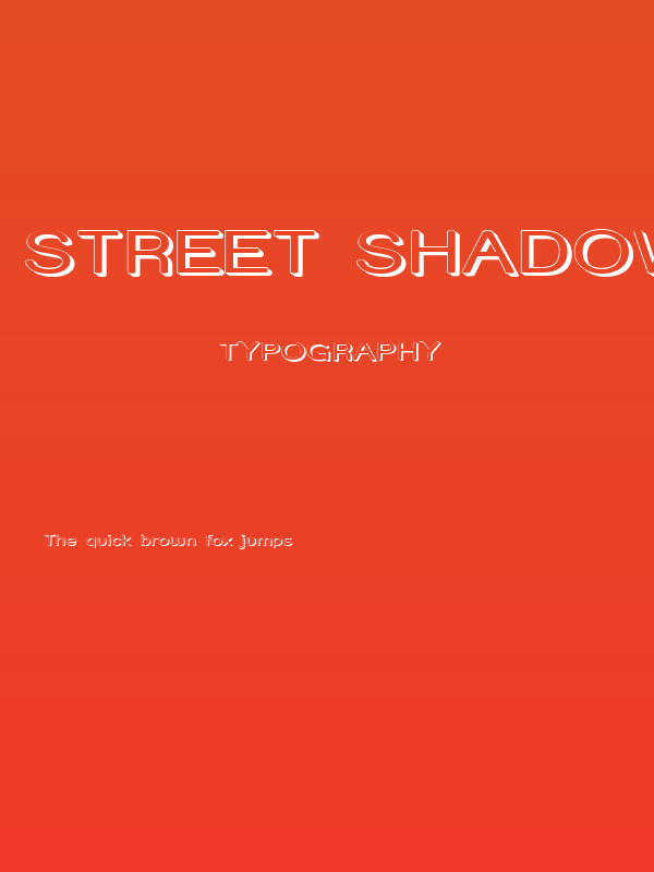 Street Shadow - Expanded Poster