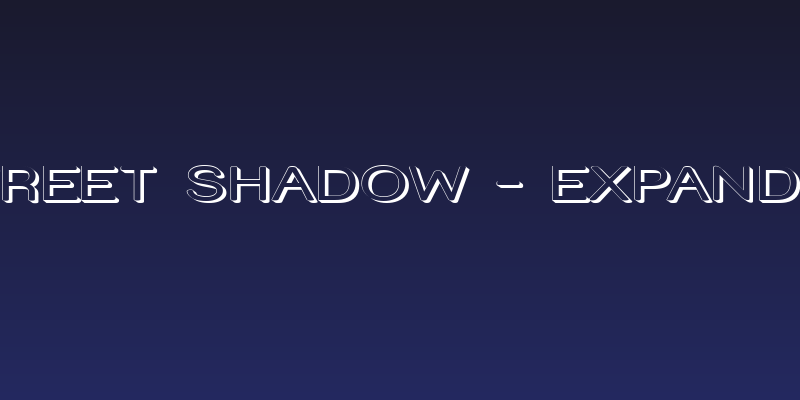 Street Shadow - Expanded Social Header