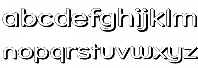 Street Shadow - Expanded フォント 小文字