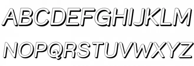 Street Shadow Italic Polices MAJUSCULES